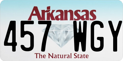 AR license plate 457WGY