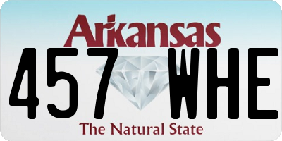 AR license plate 457WHE