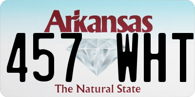 AR license plate 457WHT
