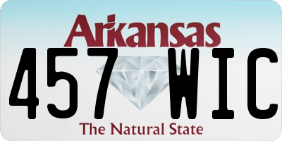 AR license plate 457WIC