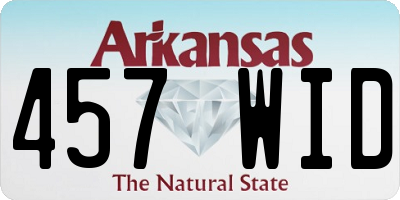 AR license plate 457WID