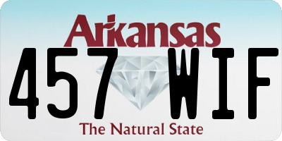 AR license plate 457WIF
