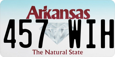 AR license plate 457WIH