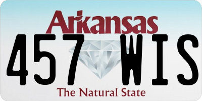 AR license plate 457WIS