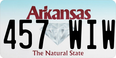 AR license plate 457WIW
