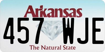 AR license plate 457WJE