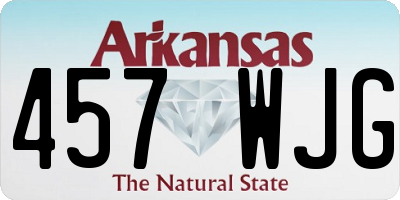 AR license plate 457WJG