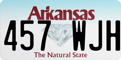 AR license plate 457WJH