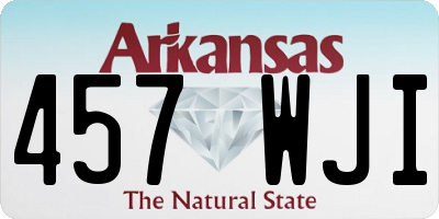 AR license plate 457WJI
