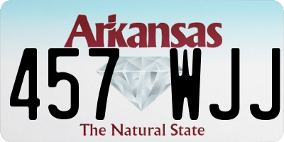 AR license plate 457WJJ