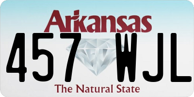 AR license plate 457WJL