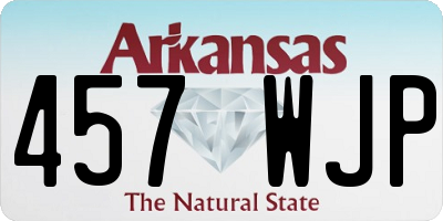 AR license plate 457WJP