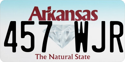 AR license plate 457WJR