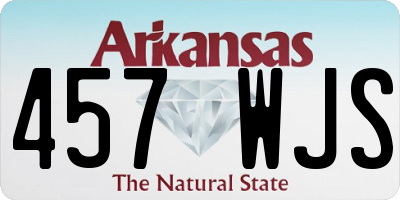 AR license plate 457WJS