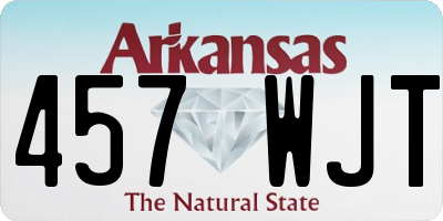 AR license plate 457WJT