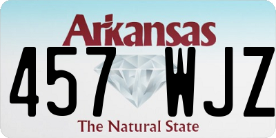 AR license plate 457WJZ