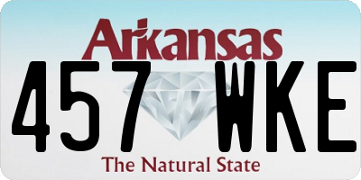 AR license plate 457WKE