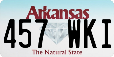 AR license plate 457WKI