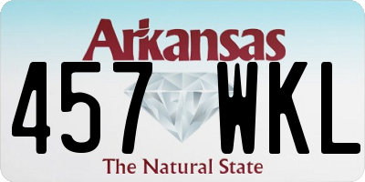 AR license plate 457WKL