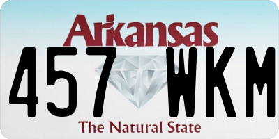 AR license plate 457WKM