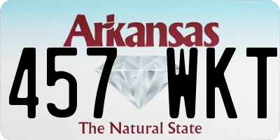 AR license plate 457WKT