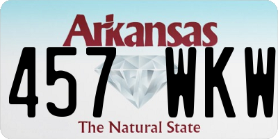 AR license plate 457WKW