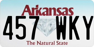 AR license plate 457WKY