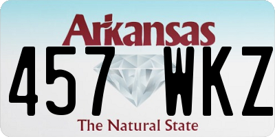 AR license plate 457WKZ