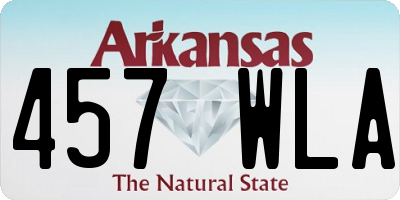 AR license plate 457WLA
