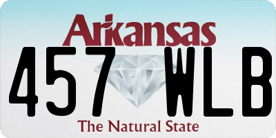 AR license plate 457WLB