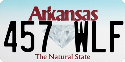 AR license plate 457WLF