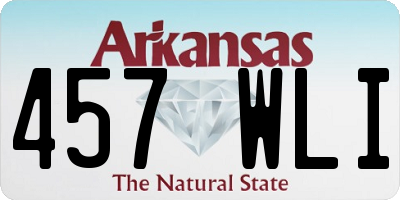 AR license plate 457WLI