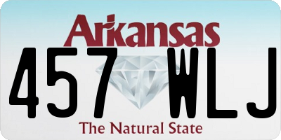 AR license plate 457WLJ