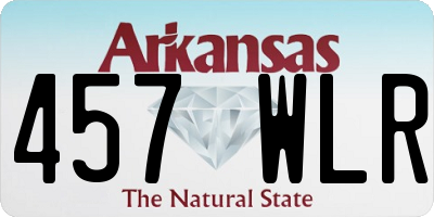 AR license plate 457WLR