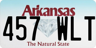AR license plate 457WLT