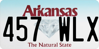 AR license plate 457WLX