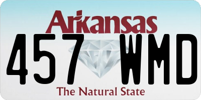 AR license plate 457WMD