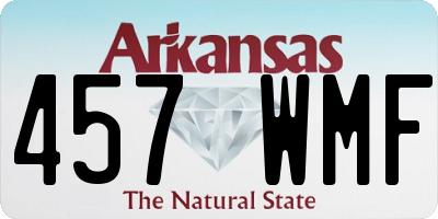AR license plate 457WMF