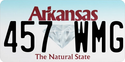 AR license plate 457WMG