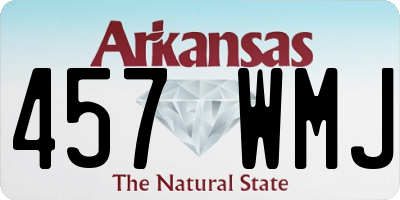 AR license plate 457WMJ
