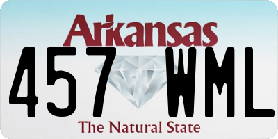 AR license plate 457WML