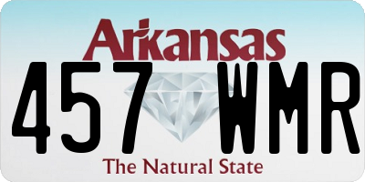 AR license plate 457WMR
