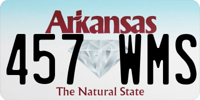 AR license plate 457WMS