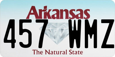 AR license plate 457WMZ