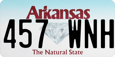 AR license plate 457WNH