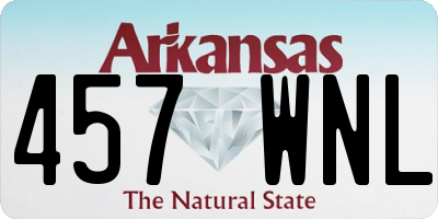 AR license plate 457WNL