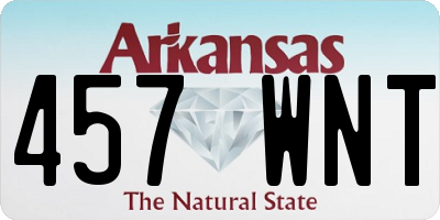 AR license plate 457WNT