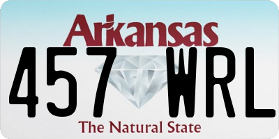 AR license plate 457WRL