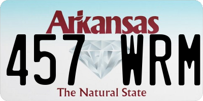 AR license plate 457WRM