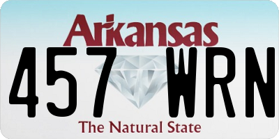 AR license plate 457WRN